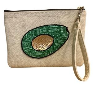 Avocado Beaded Wristlet Sequin Purse by Tea & Tequila Trading